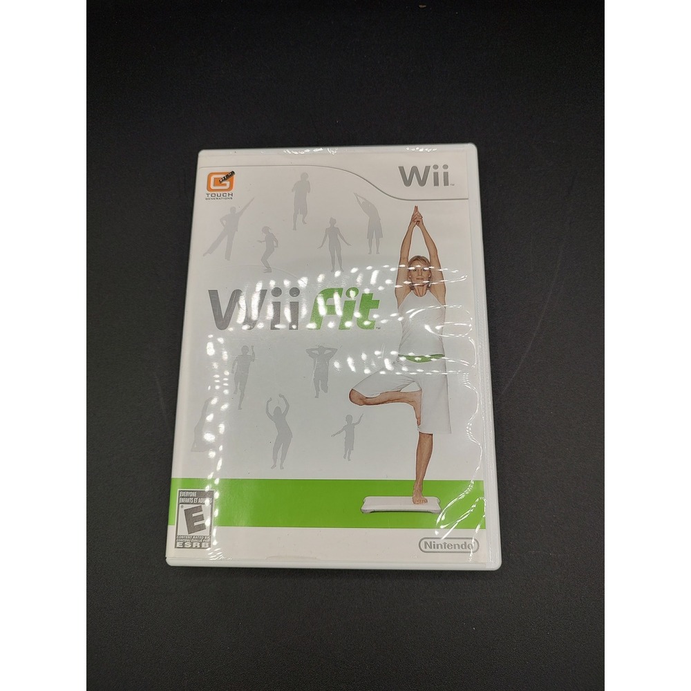 Nintendo Wii Fit Game Disc with Manual and Case RVL-RFNE-USA White Case